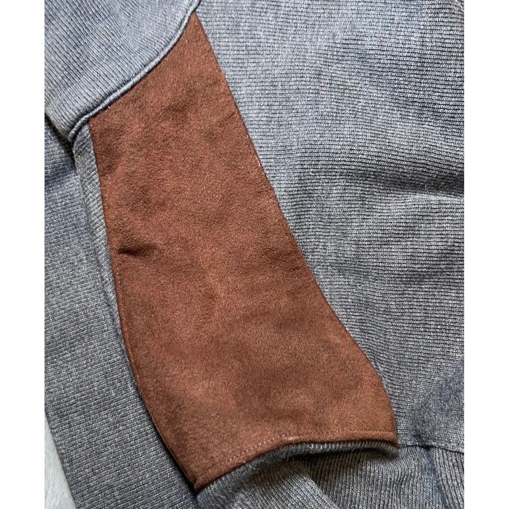 Daniel Cremieux Mens Size Medium Signature Gray 1/4 Button Pullover Sweater - Picture 7 of 13